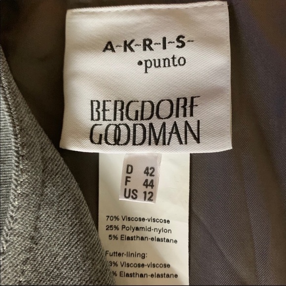 Gray Akris Punto Sheath Dress with zipper detail - Picture 6 of 7